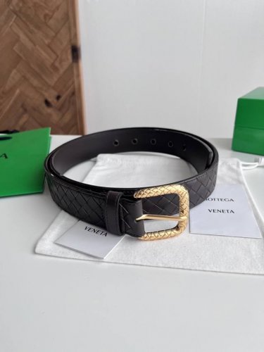 Bv 2025 Newest Men's Braided Belt, Handmade Intreccio Small Check Braided Double