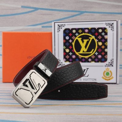 Belt: Louis Vuitton Genuine Leather Belt, Men's Style. Made From 100% Top-Grain