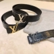 Lv perforated belt, secret high-quality, official website synchronized width 3.8