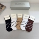 comes with packaging, 5 pairs per box Balenciaga's new short-tube boat socks ar