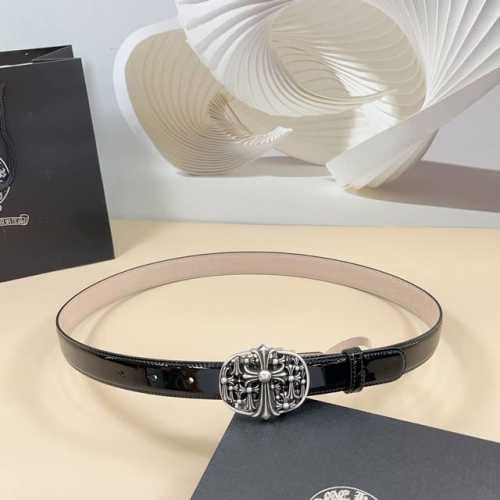 Chrome Hearts Mini belt detachable original calfskin with classic logo pure cop
