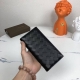 Bv woven wallet long model is made of top imported waxed cowhide, purely hand-wo