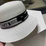 dior New Style Webbing Straw Hat, Simple And Elegant, All-Match Single Produc