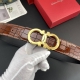 Ferragamo special leather belt series, original hardware boutique stainless stee