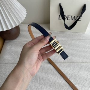 Special Loewe Classic Calf Leather Belt With A Shiny Loewe Geometric Buckle. 1.5