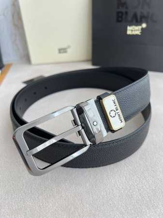 Product Name: Montblanc Original Belt, Leather Belt Model: Pin Buckle, New Class - Click Image to Close
