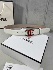 Width 3.0 Cm Chanel Classic Women's Belt, New Style With Smooth Lining And Satin