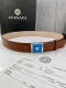 Width 4.0 Cm Versace This Fashionable Plain Weave Belt Is Crafted From Soft Calf