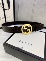 gucci Interlocking Double G Belt Hardware Thickness 6.0Cm Buckle Belt Made Of