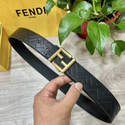 Fendi Full Set Packaging, Same As Store Version, 40Mm Wide Belt With Signature D