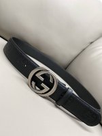 Official Website New 4.0 Width Interlocking Double G With Ruthenium-Toned Hardwa