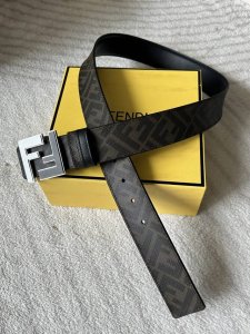 Fendi Men's Reversible Belt, 4.0cm Width. The reversible design allows you to ch