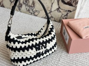 Miumiu 25 new canvas lunch box bag Miumiu lunch box bag new color is here again