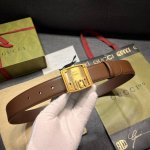 Gucci Width 3.5Cm New Imported Cowhide Men's Belt Is Ingeniously Decorated With