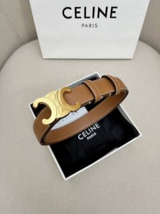 Celine Arc de Triomphe logo gold buckle trendy belt, the secret weapon to show o