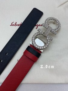 Ferragamo 25mm metal Gancio double buckle, women's double-sided cowhide leather, Ferragamo 25mm metal Gancio double buckle, women's double-sided cowhide leather,