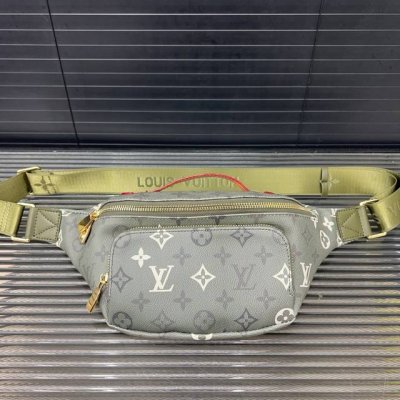 Louisvuitton Lv original leather Bumbag Rush waist bag crossbody chest bag real