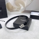 2.5 Cm Saint Laurent Belt, Double-Sided Top-Grain Leather, Length: 75, 80, 85, 9