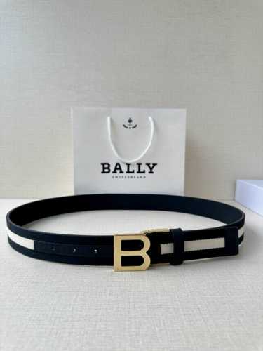 Special Bally Men's Belt Width 3.4Cm This Model Is Made Of Imported Cowhide On T