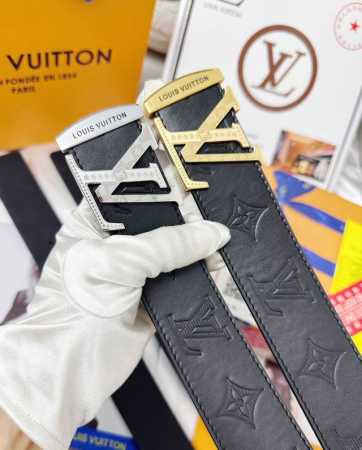 Belt: Louis Vuitton Top-Tier Replica - Belt: 100% Imported Original Top-Grain C - Click Image to Close