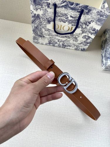 Width 2.0 Cm Dior This Flat Wireless Belt Features A Saddle Design With Double-S