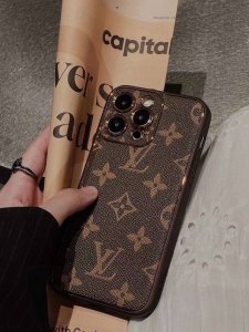 Lv classic electroplating old flower mobile phone case two-in-one all-inclusive