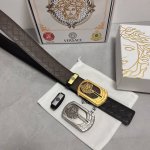 Product Name: Versace. Material: Original cowhide belt. 100% first-layer cowhide