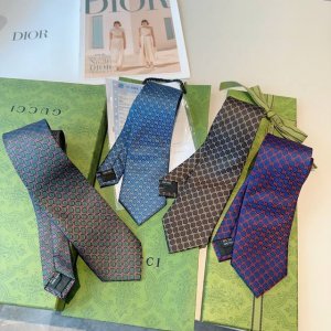 The Decorative Pattern Of This Silk Tie Is Composed Of Geometric Rhombuses And T