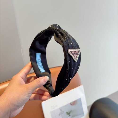 with packaging Prada Prada inverted triangle new trendy letter headband. A must