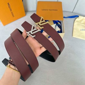 Original packaging L0Uis Vuitt0N Jinlujia men's original belt, 35mm wide, made o