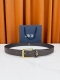 Width 3.5cm. This Dior belt is crafted from black grained calfskin and features