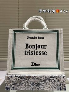 Original embroidered Dior jacquard tote bag original quality Dior Book Tote is m
