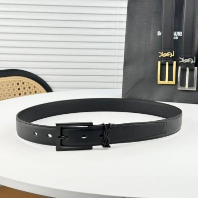 Saint Laurent Women's Belt, Classic Colors Available, Every Stitch And Thread Is