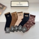 5 pairs per box with packaging. Chanel's super popular men's mid-calf socks, ma