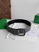 Bv 2025 Newest Men's Braided Belt, Handmade Intreccio Small Check Braided Double