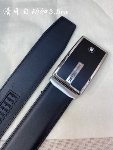 Montblanc Men's Automatic Belt - Width 34mm 316 fine steel buckle, finely crafte