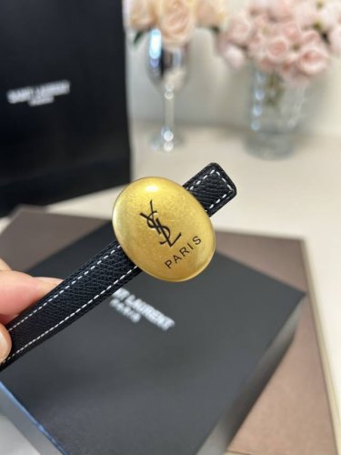 Special Ysl Saint Laurent Small Belt, Retro And Stylish. Width 1.5Cm