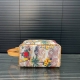 Louisvuitton Lv printed toiletry bag, clutch, and cosmetic bag, classic and vers