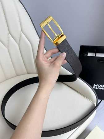 Special Montblanc Width 3.5Cm Made From Top-Grain Leather Premium Needle-Stitche - Click Image to Close