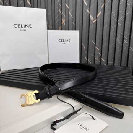 Celine SS20 New Arrival Triumph Logo Korean Style Fashion Belt, Unisex, 2.5cm Wi - Click Image to Close