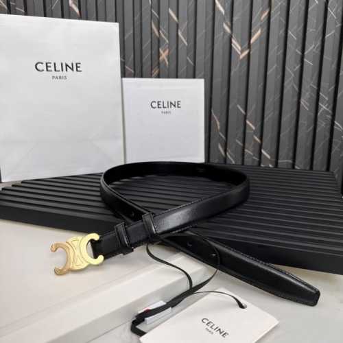 Celine SS20 New Arrival Triumph Logo Korean Style Fashion Belt, Unisex, 2.5cm Wi