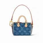 New Lv Mini Denim Pillow Bag with Chain Louis Vuitton Lv Mini Pillow Bag with K