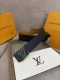 -Lv Optic 40mm double-sided belt is made of silky cowhide leather. The central L