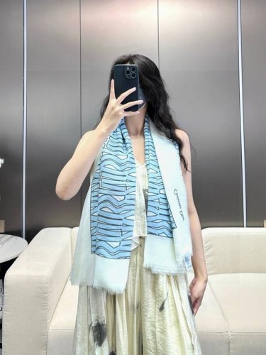 Dior's new long cashmere scarf! Pure luxury and fashion sense! So tasteful!! So