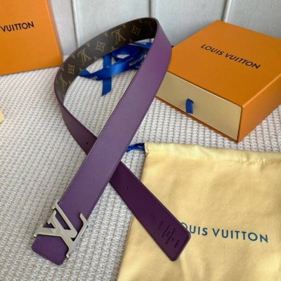 Extra Width: 40Mm L0Uis Vuitt0N Men's New Original Belt. Genuine Counter Code! B