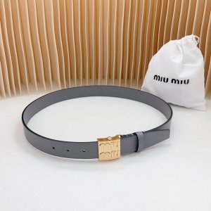 3.0Cm New model from Miu Miu official website, double-sided top layer cowhide le