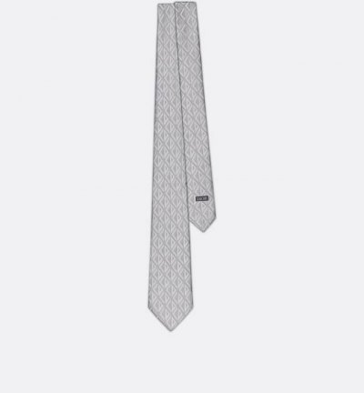 Officially released, the Dior Men's Silk Cannage Tie features a new line diamond