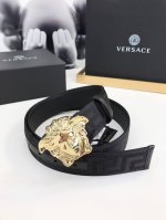 This Casual Belt Is Adorned With A Greek Key Pattern And The Iconic Versace Medu