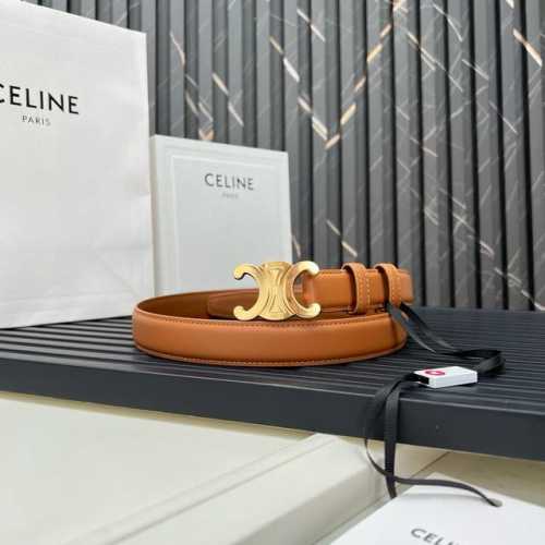 Celine SS20 New Arrival Triumph Logo Korean Style Fashion Belt, Unisex, 2.5cm Wi