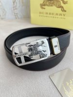 Product Name: Burberry Automatic Belt, Leather Belt Model: Automatic Buckle, Pur